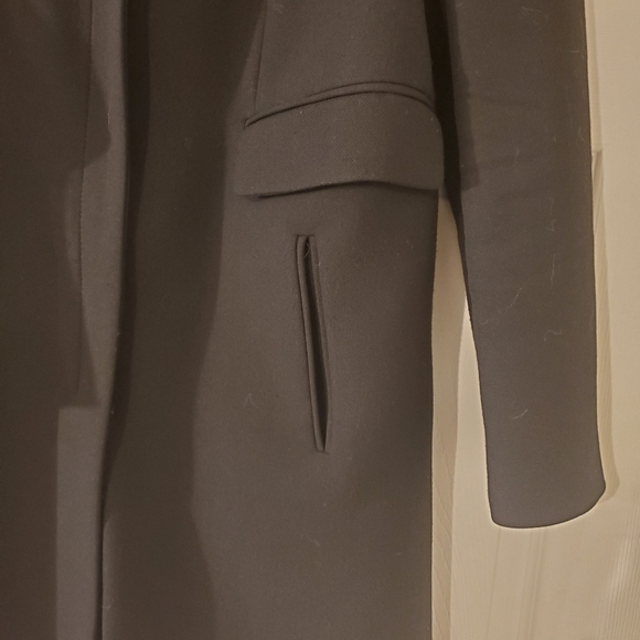 SOLD-Zara Puff Sleeve Long Coat - Picture 3 of 8